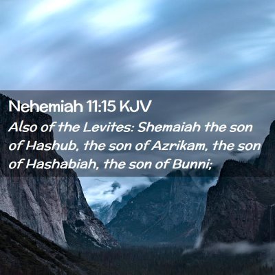 Nehemiah 11:15 KJV Free Bible Images