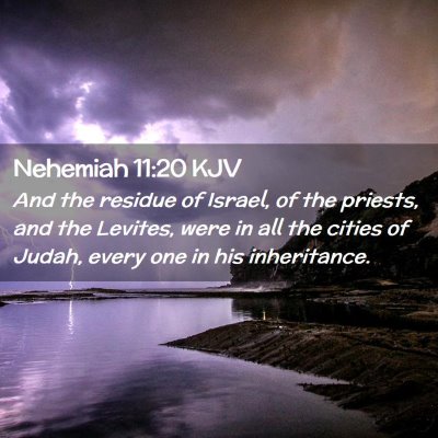 Nehemiah 11:20 KJV Free Bible Images