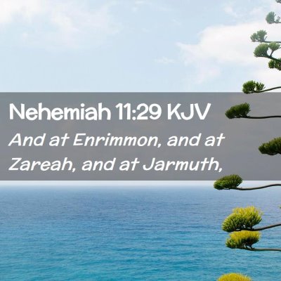 Nehemiah 11:29 KJV Free Bible Images