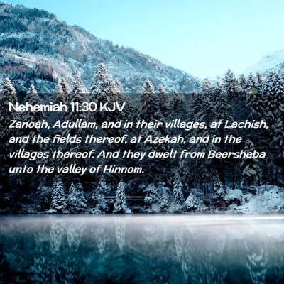 Nehemiah 11:30 KJV Free Bible Images