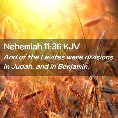 Nehemiah 11:36 KJV Free Bible Images