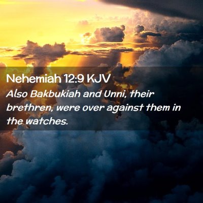 Nehemiah 12:9 KJV Free Bible Images