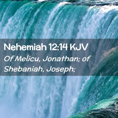 Nehemiah 12:14 KJV Free Bible Images