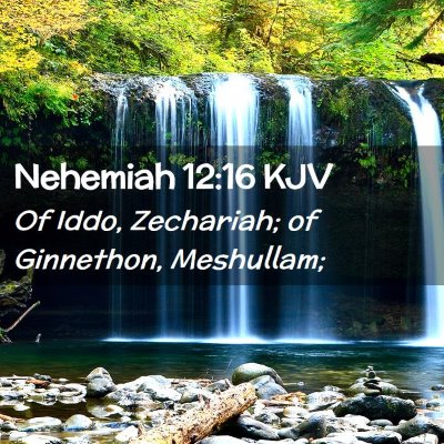 Nehemiah 12:16 KJV Free Bible Images