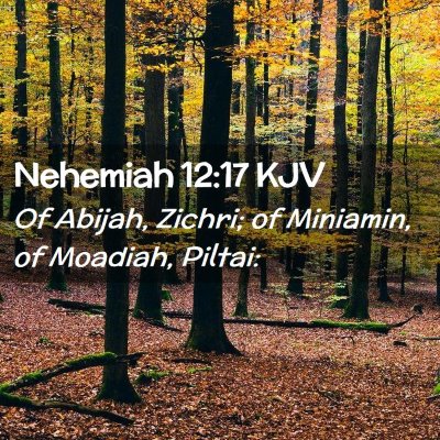 Nehemiah 12:17 KJV Free Bible Images