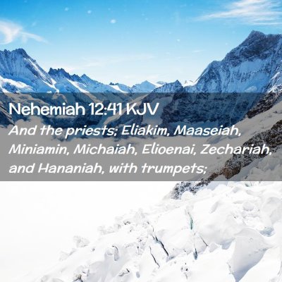 Nehemiah 12:41 KJV Free Bible Images