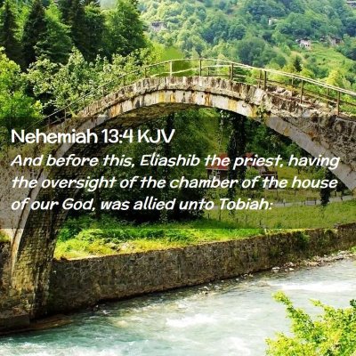 Nehemiah 13:4 KJV Free Bible Images