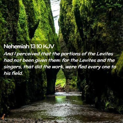 Nehemiah 13:10 KJV Free Bible Images