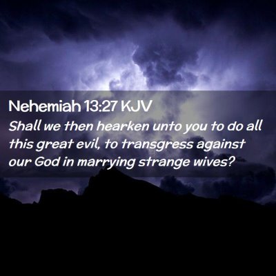 Nehemiah 13:27 KJV Free Bible Images