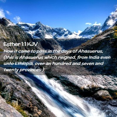 Esther 1:1 KJV Free Bible Images