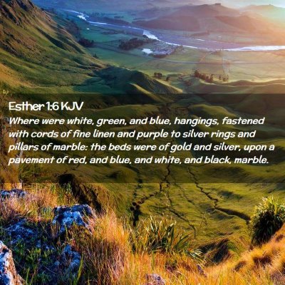 Esther 1:6 KJV Free Bible Images