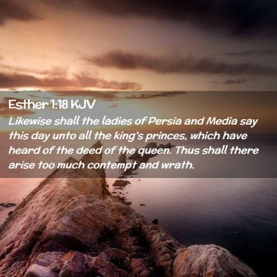 Esther 1:18 KJV Free Bible Images