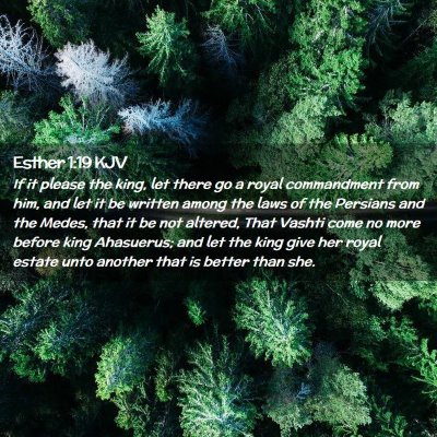 Esther 1:19 KJV Free Bible Images