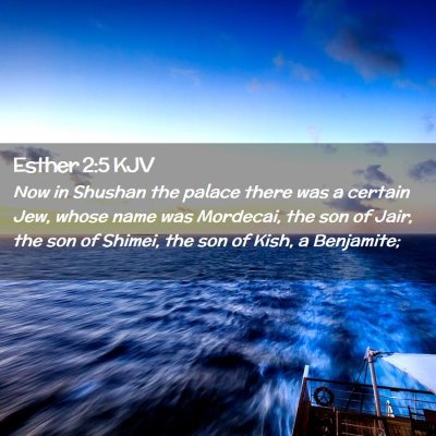 Esther 2:5 KJV Free Bible Images