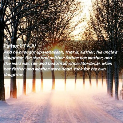 Esther 2:7 KJV Free Bible Images