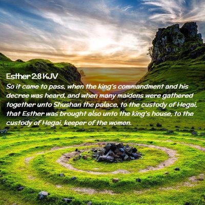 Esther 2:8 KJV Free Bible Images