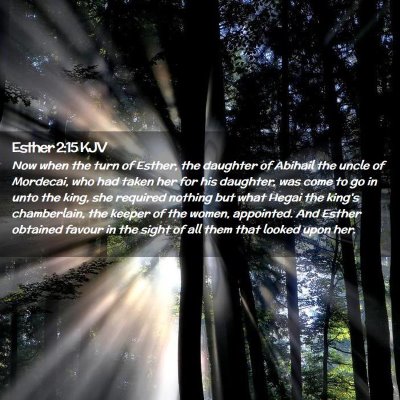 Esther 2:15 KJV Free Bible Images