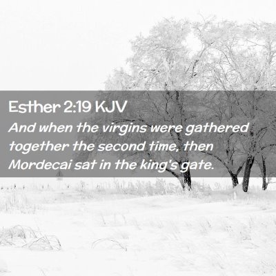 Esther 2:19 KJV Free Bible Images