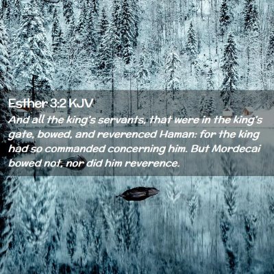 Esther 3:2 KJV Free Bible Images