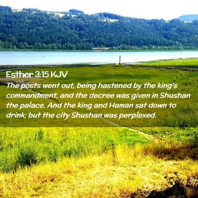 Esther 3:15 KJV Free Bible Images