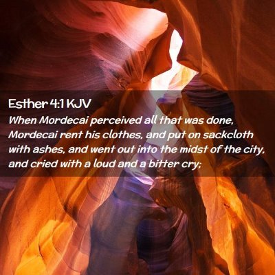 Esther 4:1 KJV Free Bible Images