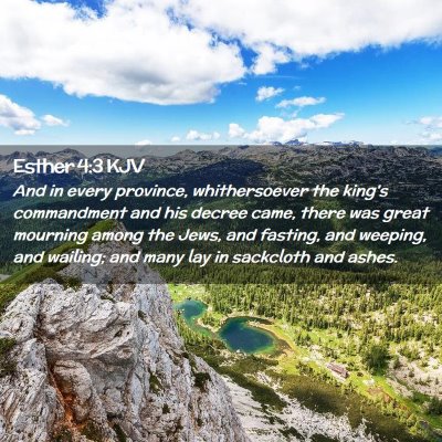 Esther 4:3 KJV Free Bible Images