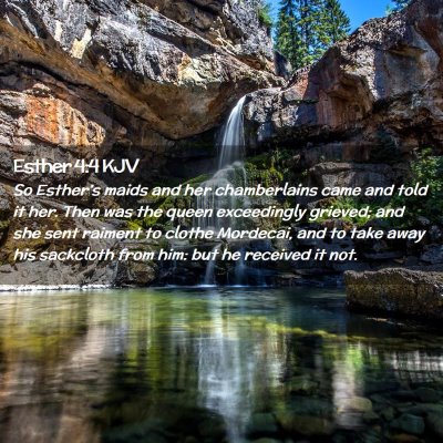 Esther 4:4 KJV Free Bible Images