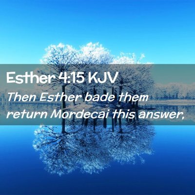 Esther 4:15 KJV Free Bible Images