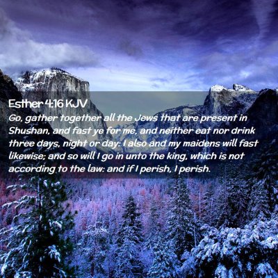 Esther 4:16 KJV Free Bible Images