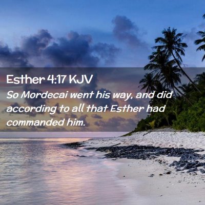 Esther 4:17 KJV Free Bible Images