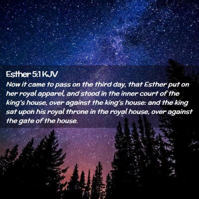 Esther 5:1 KJV Free Bible Images