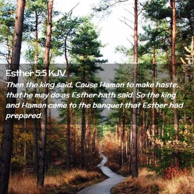 Esther 5:5 KJV Free Bible Images