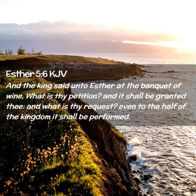 Esther 5:6 KJV Free Bible Images