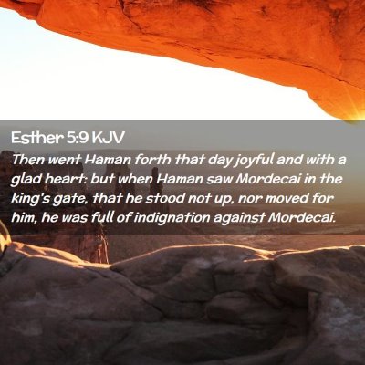 Esther 5:9 KJV Free Bible Images