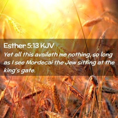 Esther 5:13 KJV Free Bible Images