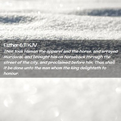 Esther 6:11 KJV Free Bible Images