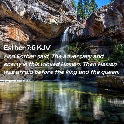 Esther 7:6 KJV Free Bible Images