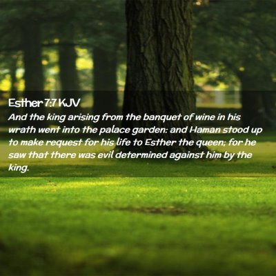 Esther 7:7 KJV Free Bible Images