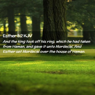 Esther 8:2 KJV Free Bible Images