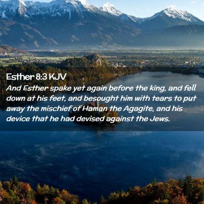 Esther 8:3 KJV Free Bible Images