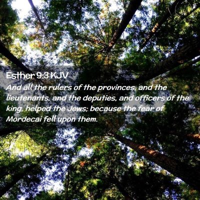 Esther 9:3 KJV Free Bible Images