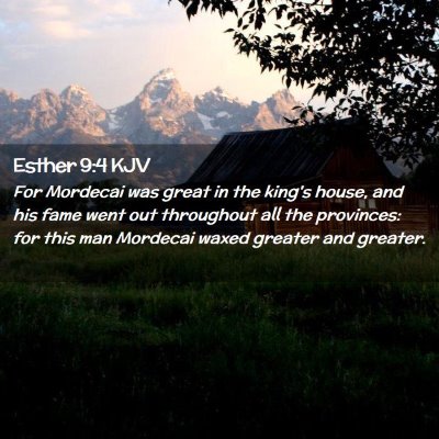 Esther 9:4 KJV Free Bible Images