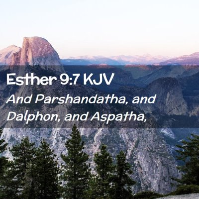 Esther 9:7 KJV Free Bible Images