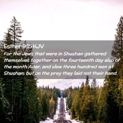 Esther 9:15 KJV Free Bible Images