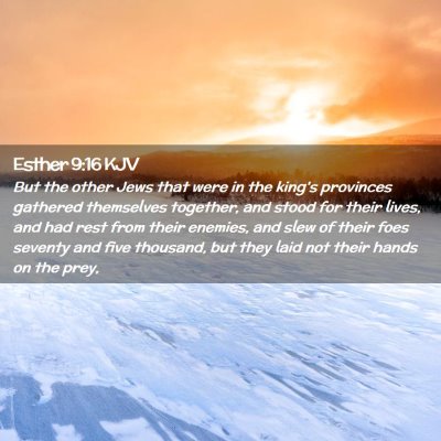 Esther 9:16 KJV Free Bible Images