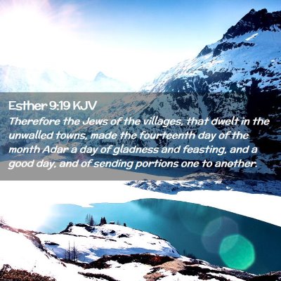 Esther 9:19 KJV Free Bible Images