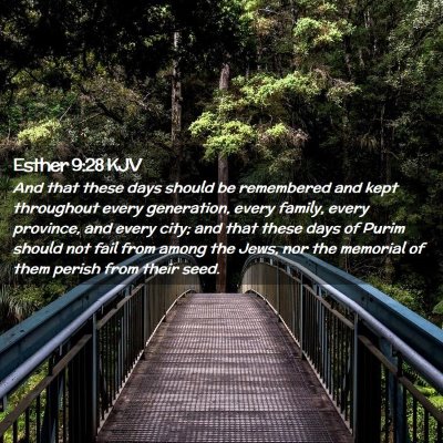 Esther 9:28 KJV Free Bible Images