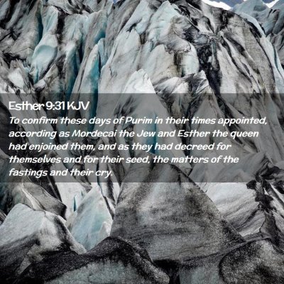 Esther 9:31 KJV Free Bible Images