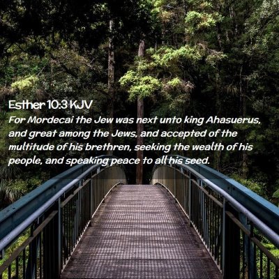 Esther 10:3 KJV Free Bible Images