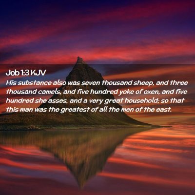 Job 1:3 KJV Free Bible Images